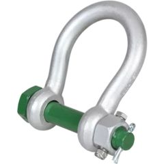 Green Pin 1-1/4" G-4243 Alloy Fixed Nut BigMouth Bow Shackle (WLL 9.5 ton)