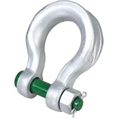 Green Pin 3-11/32" P-6033 Alloy Bolt Type Sling Shackle with LROS (WLL 125 ton)
