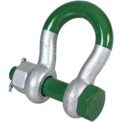 Green Pin 1-1/2" G-5263 Alloy Bolt Type Super Bow Shackle (WLL 30 ton)