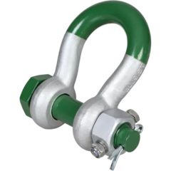 Green Pin 1-1/2" G-5243 Alloy Fixed Nut Super Bow Shackle (WLL 30 ton)