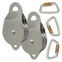 CMI 4:1 Mechanical Advantage Kit for 5/8" Rope - 4" Pulleys