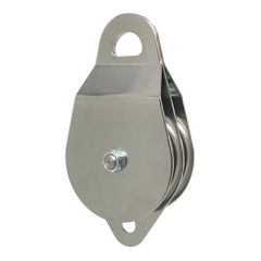 CMI 4" Stainless Steel Double Pulley with Becket