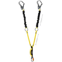 Petzl ABSORBICA-Y TIE-BACK Double Leg Energy Absorbing Lanyard with MGO Hooks (71")