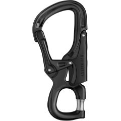 Petzl EASHOOK OPEN Snap Connector with Gated Connection Point (Black)