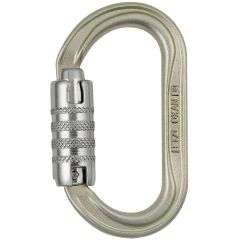 Petzl® Oxan Steel Carabiner - 3-Stage Locking - Gold with Bright Gate (ANSI & NFPA)