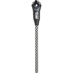 Petzl 11mm RAY Safety Rope with Sewn Eye, White/Black - 200'
