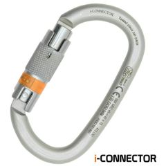 Kong I-Ovalone Carbon Auto Block Carabiner With NFC Chip - Lunar White