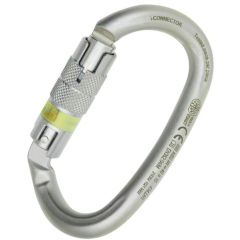 Kong I-Ovalone DNA Carbon Steel Twist Lock Carabiner With NFC Chip - 2-Stage Locking - Lunar White