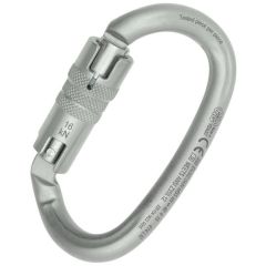 Kong Ovalone DNA Helical Steel Carabiner - Twist Lock - Lunar White (ANSI)