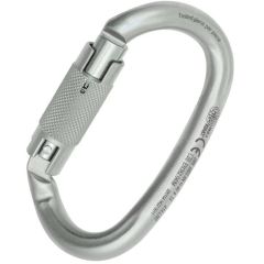 Kong Ovalone DNA Helical Steel Auto Block Carabiner - 3-Stage Locking - Lunar White