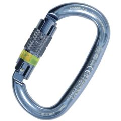 Kong I-Ovalone Aluminum Twist Lock Carabine With NFC Chip - 2-Stage Locking - Titanium
