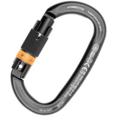 Kong I-Ovalone Aluminum Auto Block Carabiner With NFC Chip - 3-Stage Locking - Black
