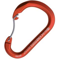 Kong Paddle Wire Bent Gate Aluminum Carabiner (Non-Locking) - Red