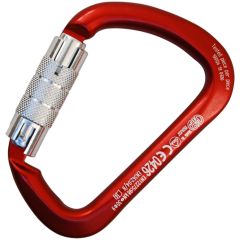 Kong X-Large ALU Twist Lock Carabiner - 2-Stage Locking - Red