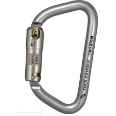 Rock Exotica rockSteel Steel Carabiner - 3-Stage Locking - Bright (ANSI)