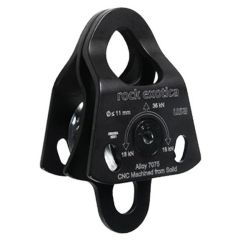 Rock Exotica P21 D-B Mini Machined 1.1" Double Pulley (Black)