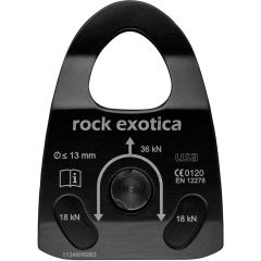 Rock Exotica P22-B Machined 1.5" Rescue Pulley (Black)