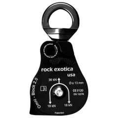 Rock Exotica P53-B Omni-Block 2.0" Swivel Pulley (Black)