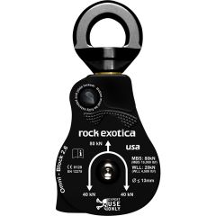 Rock Exotica P55-B Omni-Block 2.6" Swivel Pulley (Black)