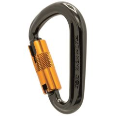 ISC Mighty Mouse Mini HMS Aluminum Carabiner - 2-Stage Locking - Gray with Gold Gate