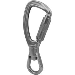 ISC KH250 Stainless Twister Carabiner with Indicator (3-Stage Locking) - Silver