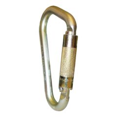 ISC Large Iron Wizard Steel Carabiner - 3-Stage Locking - Gold