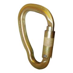 ISC Big Dan Steel Carabiner - Screw Locking - Gold