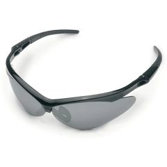Stihl Black Widow Safety Glasses (Smoke Mirror Lens) - Black Frame