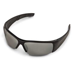 Stihl Black Wrap Safety Glasses (Silver Mirror Lens) - Black Frame