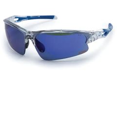 Stihl Clear Vista Safety Glasses (Blue Mirror Lens) - Clear Frame