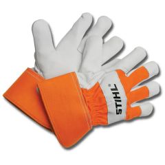 Stihl Heavy Duty Work Gloves - Medium (Orange/White)