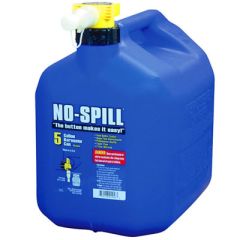 No-Spill 5 Gallon Blue Gas Can