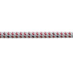 Teufelberger 1/2" White/Red Endura Braid Rigging Rope - 600'