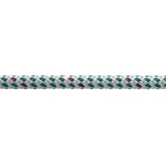Teufelberger 1/4" White/Green Endura Braid Rigging Rope - 600'