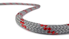 Teufelberger 11mm Gray/Red KM G Static Climbing Rope - Per Foot