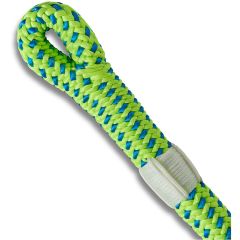 Teufelberger 7/16" Green/Blue Tachyon Climbing Rope with (1) Sewn Eye - 200'