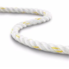 Teufelberger 3/4" White/Yellow Multiline Rigging Rope - 600' (Meets CI-1805 & ACCT Standards)