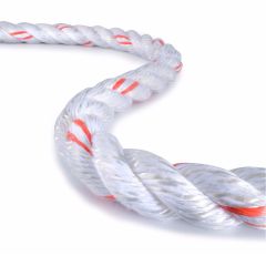 Teufelberger 5/16" White/Orange Multiline II Rigging Rope - Per Foot