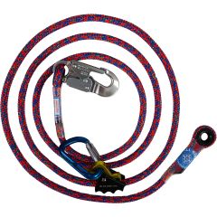 All Gear Positioning Lanyard with Rope Grab 1/2" x 12' - Bazooka