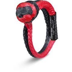 Bubba Rope 7/16" Gator-Jaw PRO Synthetic Soft Shackle (Black & Red)