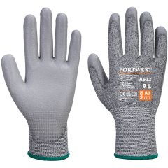 Portwest A622 MR Cut Polyurethane Palm Gloves - Small