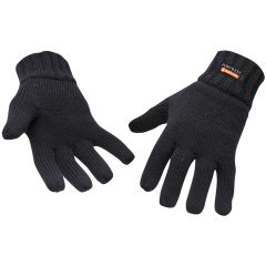 Portwest GL13 Insulatex Lined Knit Gloves - Black