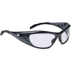 Portwest PS06 Paris Sport Safety Glasses (Clear Lens) - Anti-Scratch, Anti-Fog