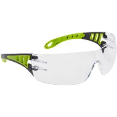 Portwest PS12 Tech Look Safety Glasses (Clear Lens) - Anti-Scratch