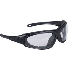 Portwest PW11 LEVO Safety Glasses (Clear Lens) - Anti-Scratch