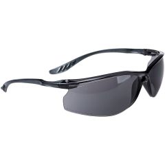 Portwest PW14 Lite Safety Glasses (Smoke Lens) - Anti-Scratch, Anti-Fog