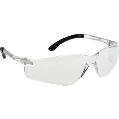 Portwest PW38 Pan View Safety Glasses (Clear Lens) - Anti-Scratch, Anti-Fog