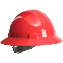 Portwest PW52 Premier Full Brim Vented Hard Hat - Red