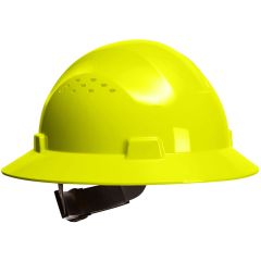 Portwest PW52 Premier Full Brim Vented Hard Hat - Hi-Vis Yellow