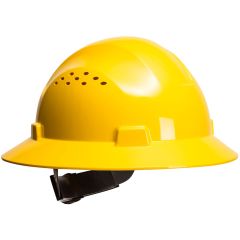Portwest PW52 Premier Full Brim Vented Hard Hat - Yellow